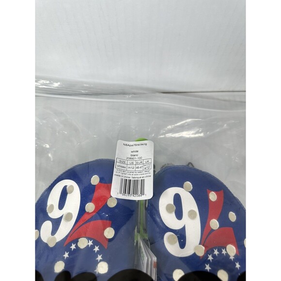 Crocs NBA Philadelphia 76ers Classic Clogs Mens Size 12 208901-100 BRAND NEW - Picture 7 of 7